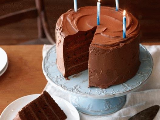 Фото голема чоколада роденденска торта