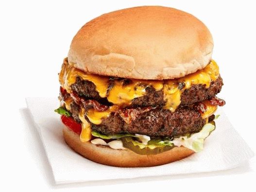 Фото Cheeseburger со двоен котлет
