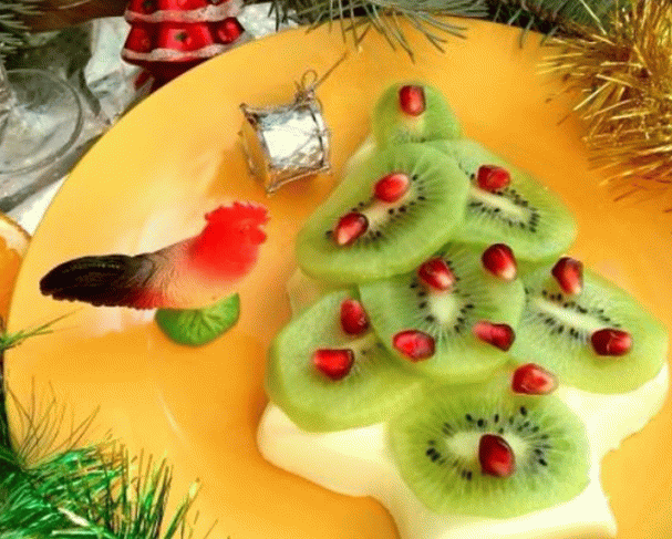 Десерт новогодишно дрво