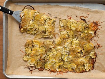 Фотографија на Гратин од компири, тиквички и жолти тиквички