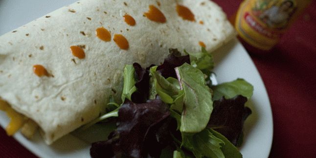 Пилешко бурито