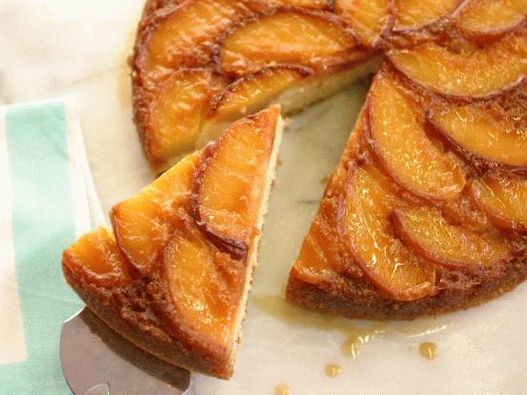 Фото пита се менува со праска од карамела