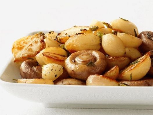 Печен репка со печурки