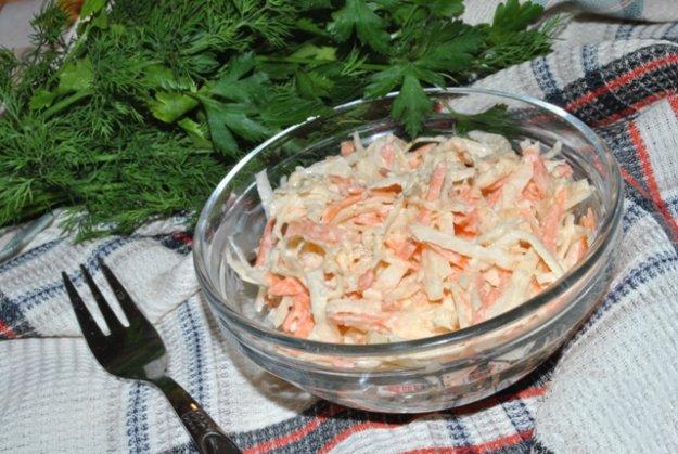 Салата од ротквица и морков
