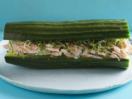 Фото сендвичи без краставица леб со туна