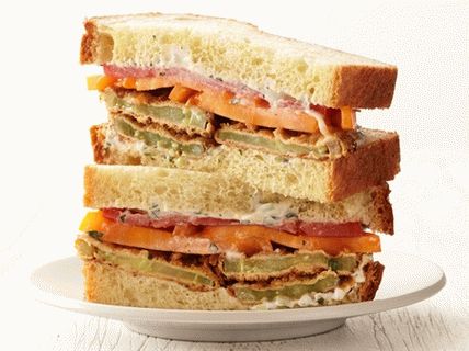 Фото сендвичи со зелени домати пржени од тесто