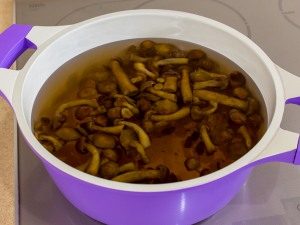 Супа од сирење со мед печурки