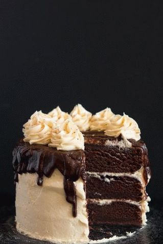 Фото слаба чоколадна торта со крем од путер од ванила